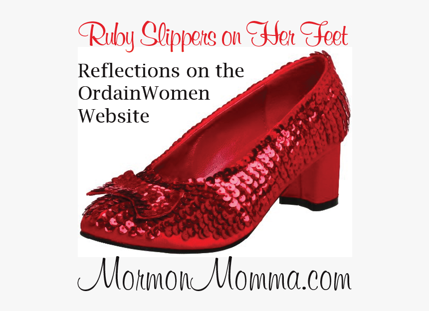 Ruby Slippers On Her Feet - Slip-on Shoe, HD Png Download, Free Download