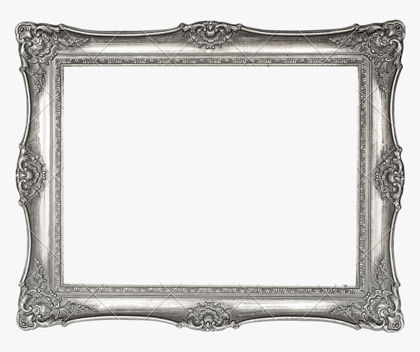 Antique Silver Frame Png - Transparent Background Antique Picture Frame Png, Png Download, Free Download