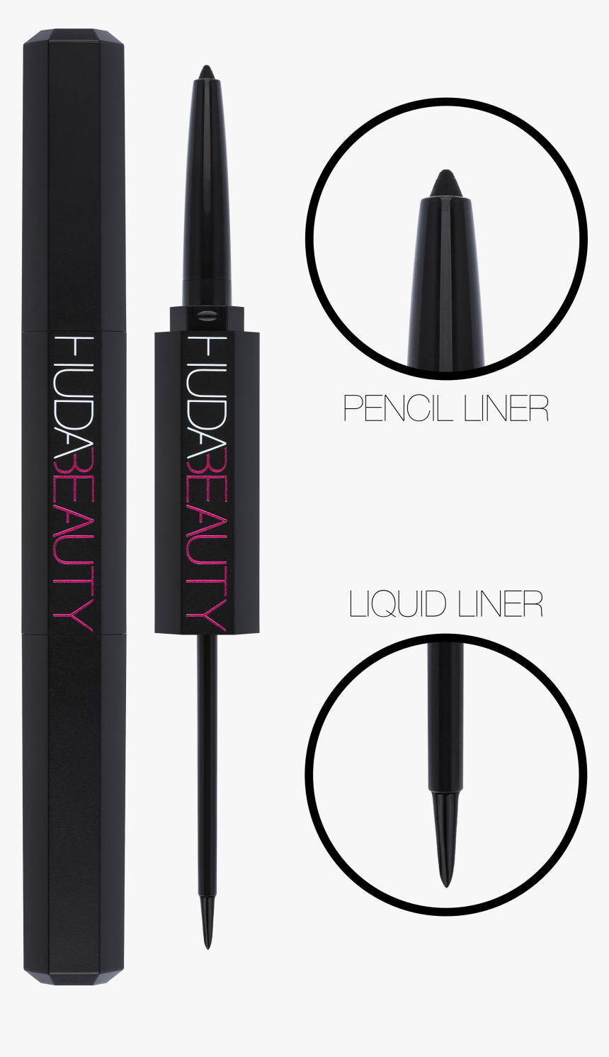 Life Liner Duo Pencil & Liquid Eyeliner, , Hi-res - Life Liner Huda Beauty, HD Png Download, Free Download