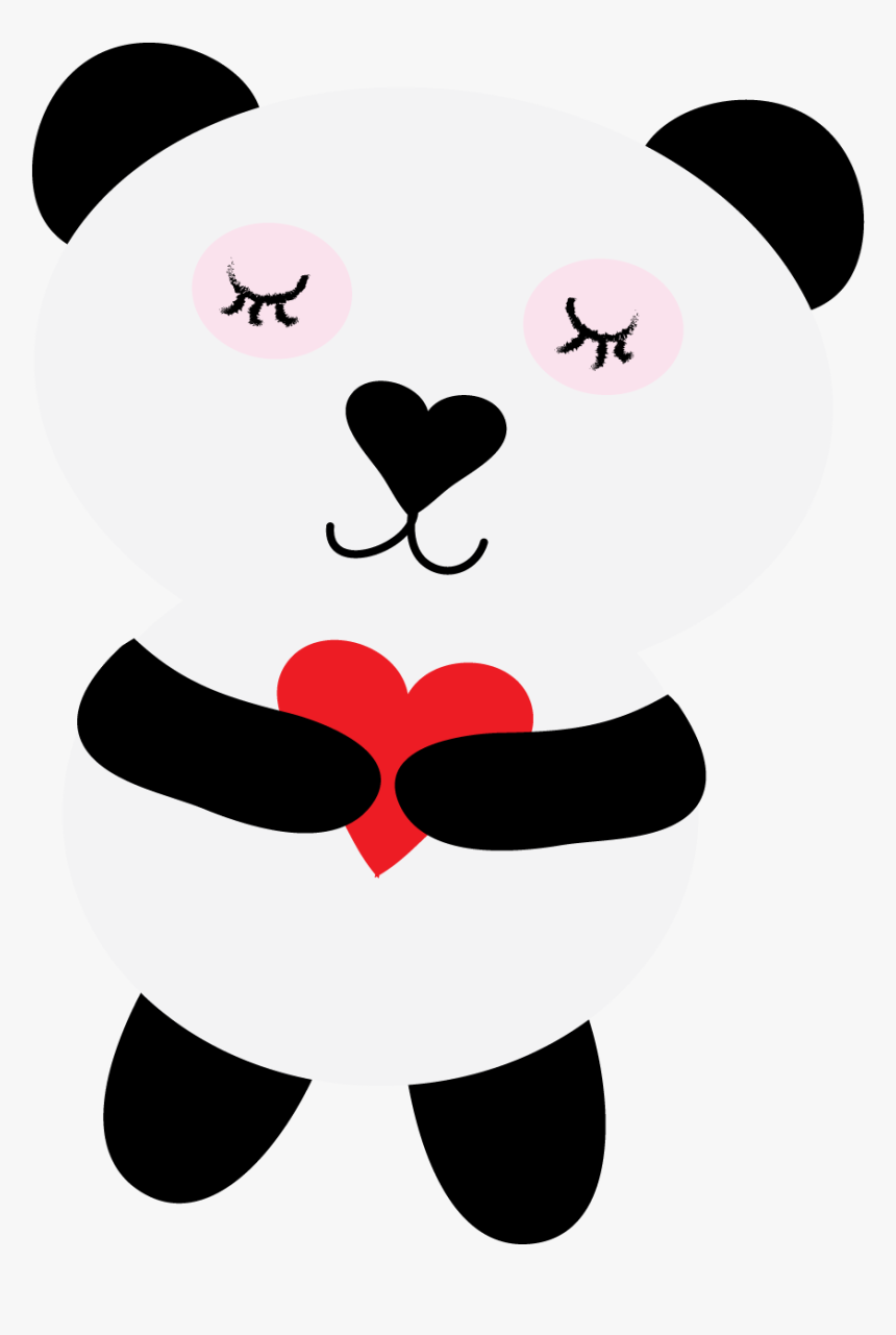 Free Panda Bear Clip Art From Ruby Slippers Designs - Valentine Panda Clip Art, HD Png Download, Free Download