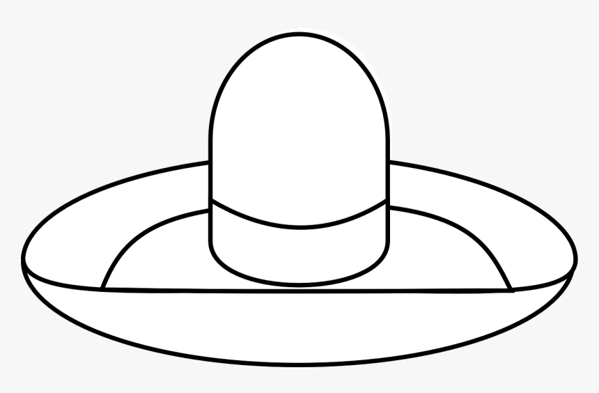 Sombrero Line Art Png, Transparent Png, Free Download