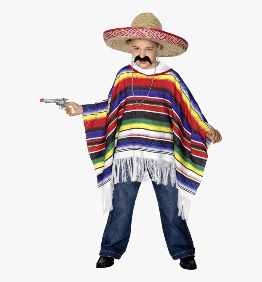 Mexican Poncho Png - Mexico United Nation Costume For Boys, Transparent Png, Free Download