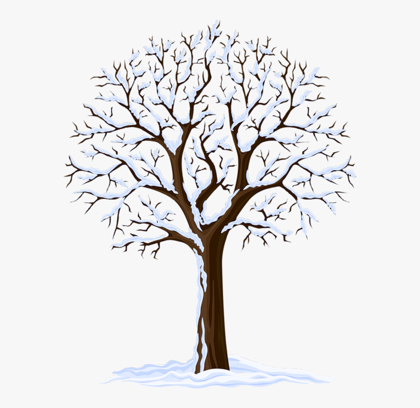 Clip Art Season Vector Graphics Openclipart Portable - Winter Tree Clipart, HD Png Download, Free Download