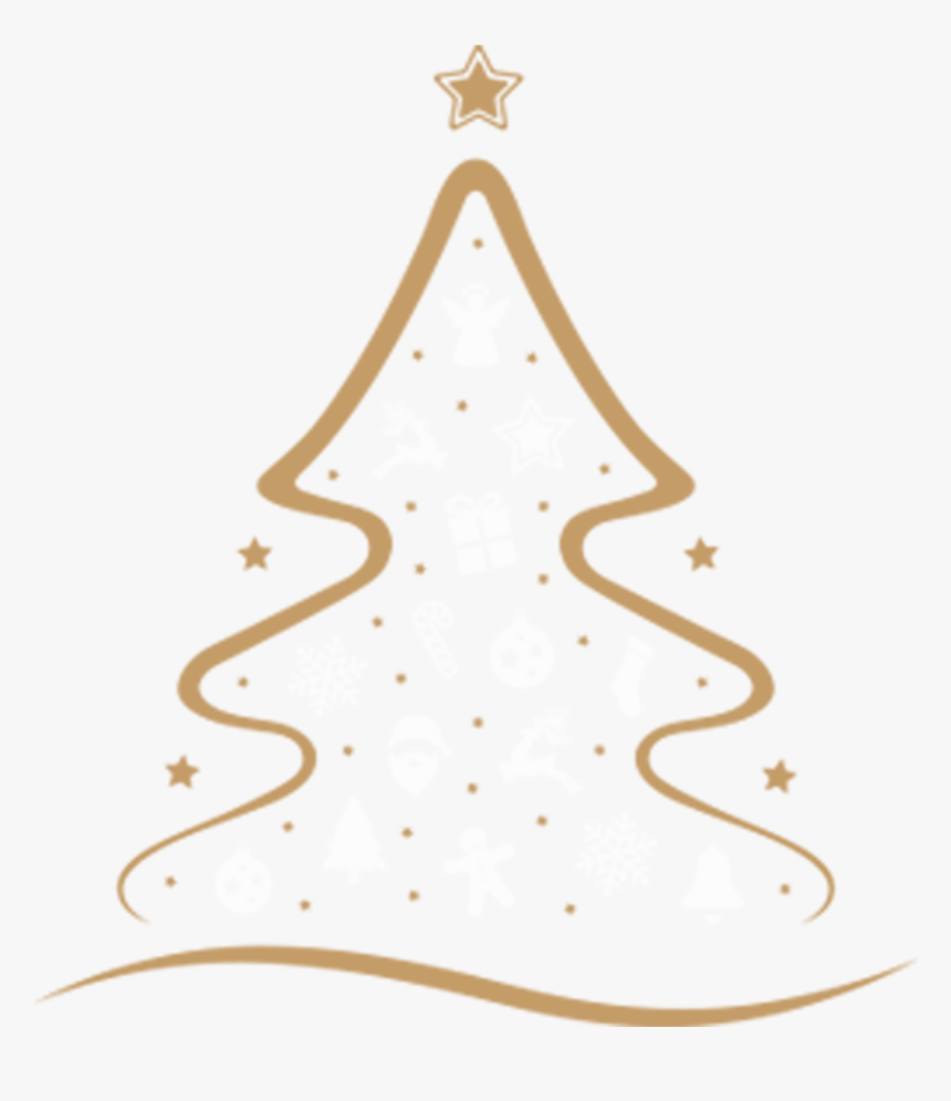 Arvore De Natal Silhueta , Png Download - Merry Christmas Tree Greetings, Transparent Png, Free Download