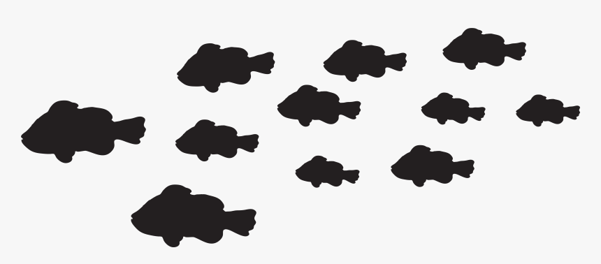 Silhouette Clipart Cloud - Fishes Silhouette Png, Transparent Png, Free Download