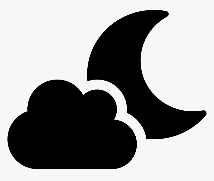 Fontawesome Svg Cloud - Crescent, HD Png Download, Free Download