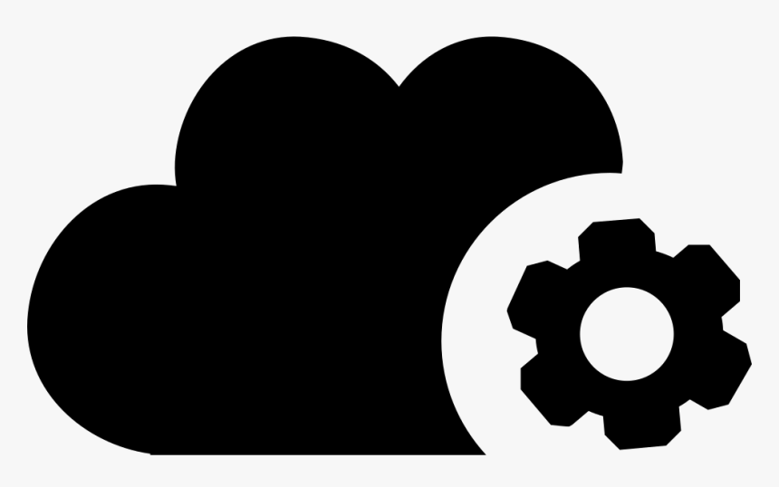 Cloud Settings Symbol With A Gear - Cloud Settings Icon Png, Transparent Png, Free Download