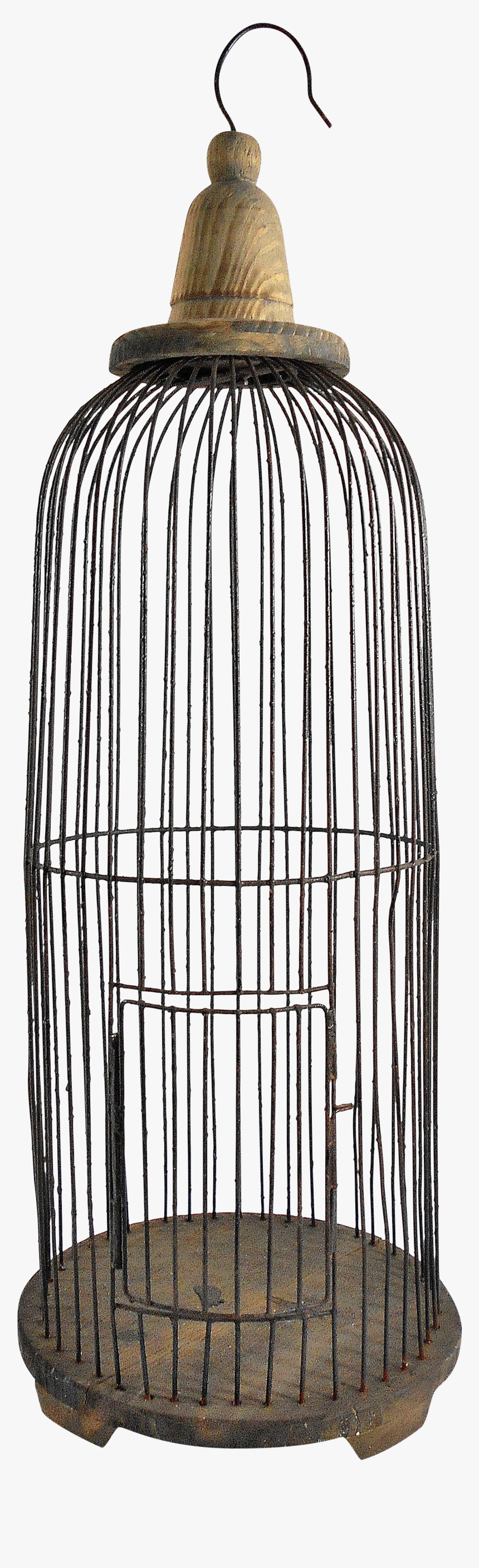 Decorative Round Wire Hanging Birdcage - Drawing, HD Png Download, Free Download