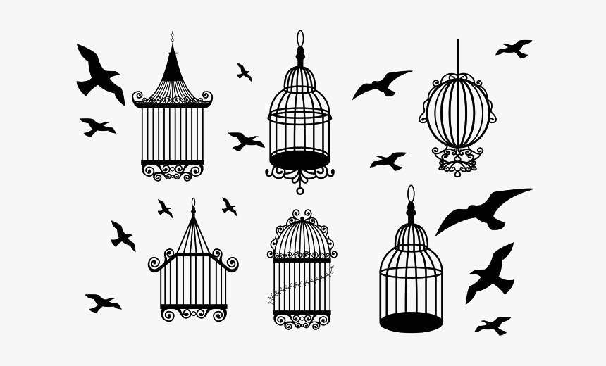 Birdcage Vintage Clothing - Bird Cage Open Vector, HD Png Download, Free Download