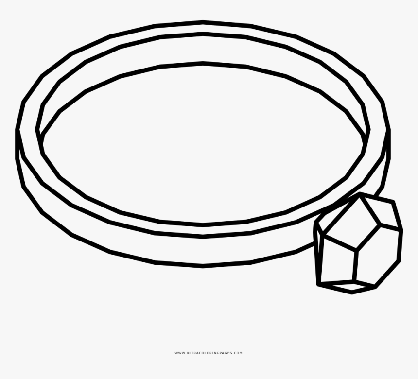 Coloring Pages Of Wedding Rings With Ring Page Ultra - Rings Coloring Pages, HD Png Download, Free Download