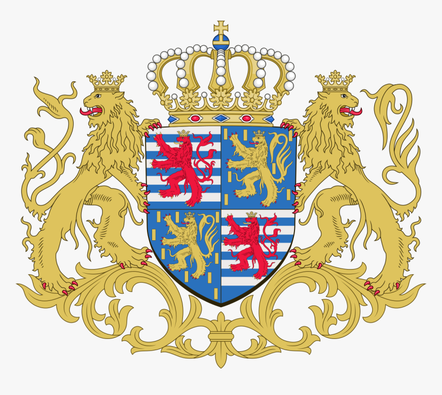 Transparent Corona Princesa Png - Luxembourg Coat Of Arms Flag, Png Download, Free Download