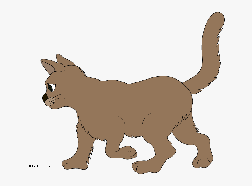 Brown Cat Sleeping Clip Art At Clker - Bitmap Cat, HD Png Download, Free Download