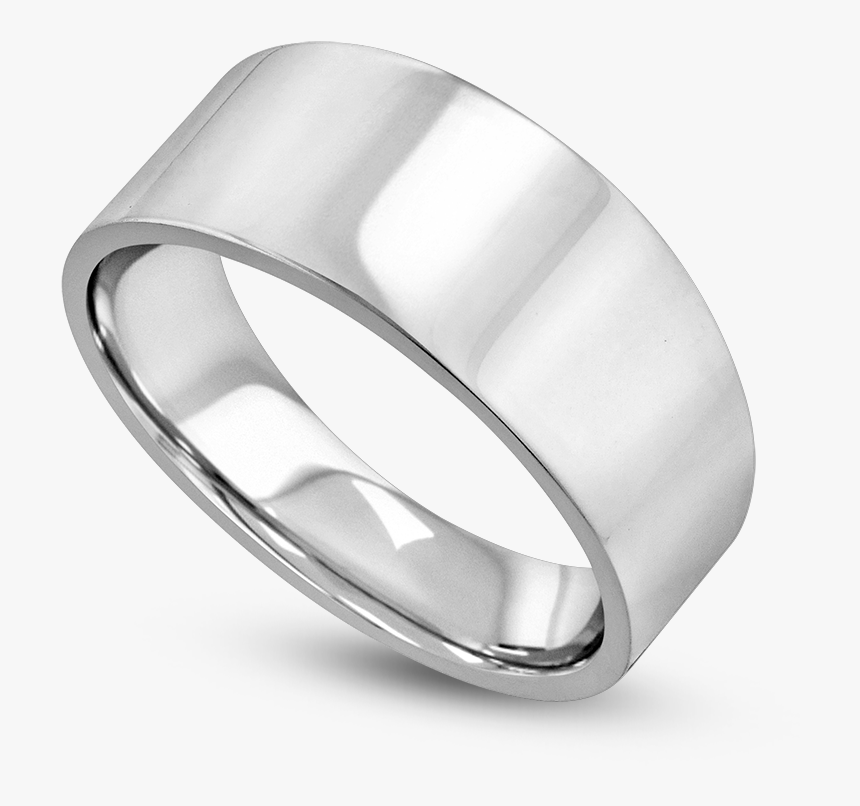 Standard View Of Wbf2 In White Metal - Titanium Ring, HD Png Download, Free Download