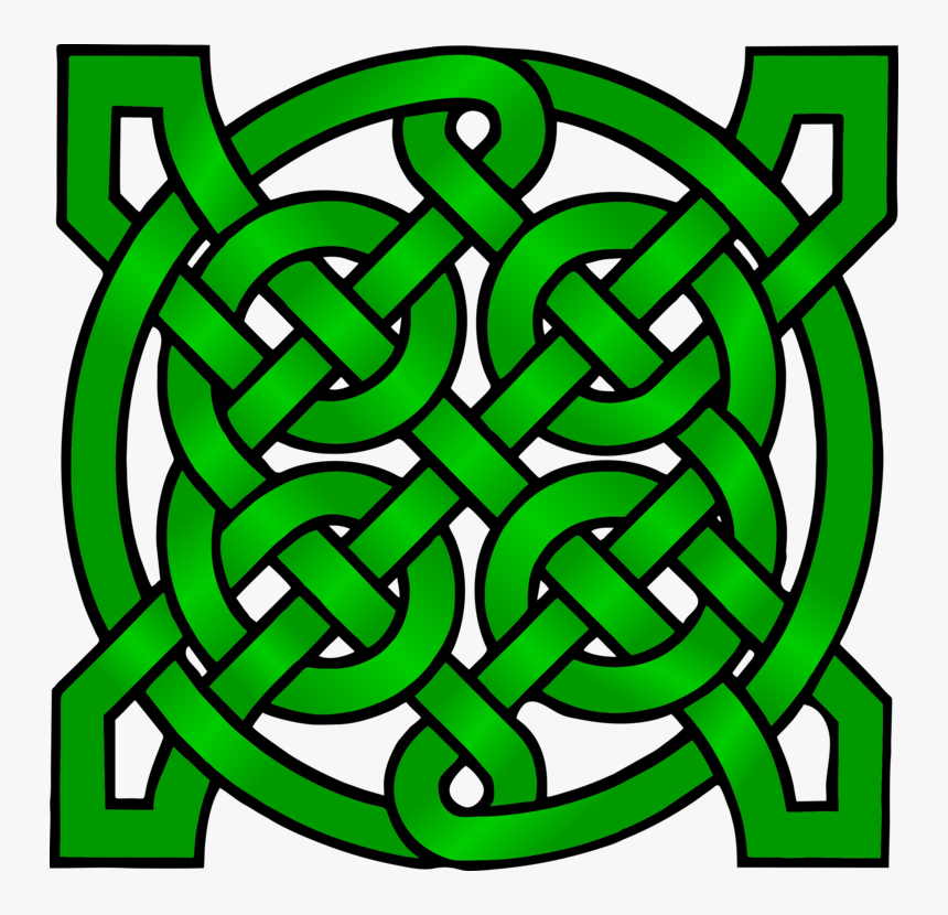 Area,symbol,green - Green Celtic Knot Circle, HD Png Download, Free Download