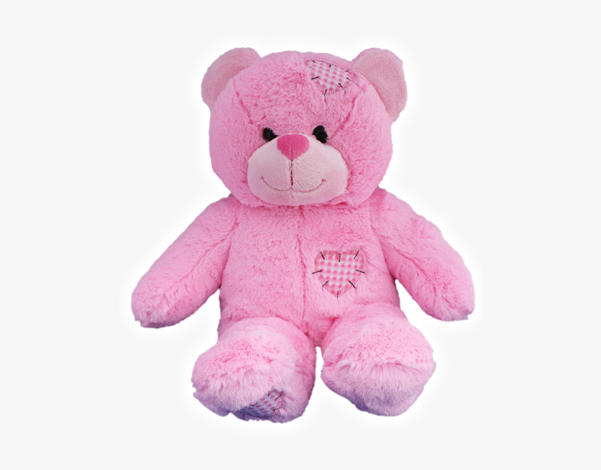 Pink Patch Baby Heartbeat Teddy Bear - Teddy Bear Pink Png, Transparent Png, Free Download