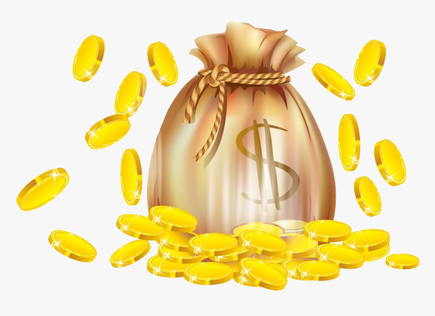 Money Coin Cartoon Gold Free Hd Image Clipart - Gold Coin, HD Png Download, Free Download