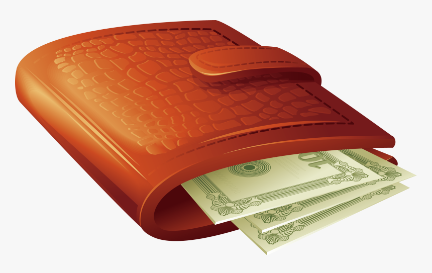 Cartoon Wallet Png - Cartoon Wallet With Money, Transparent Png, Free Download