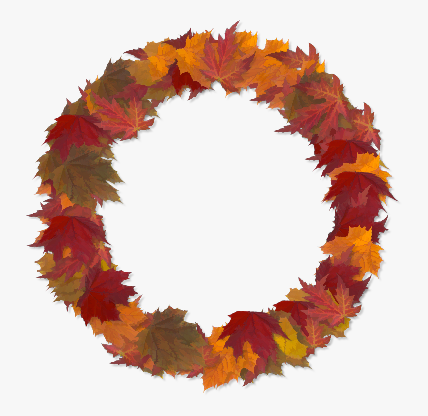 Frame Autumn Leaves 01 Autumn Leaves, Scrap, Clip Art, - Circle Of Fall Leaves, HD Png Download, Free Download