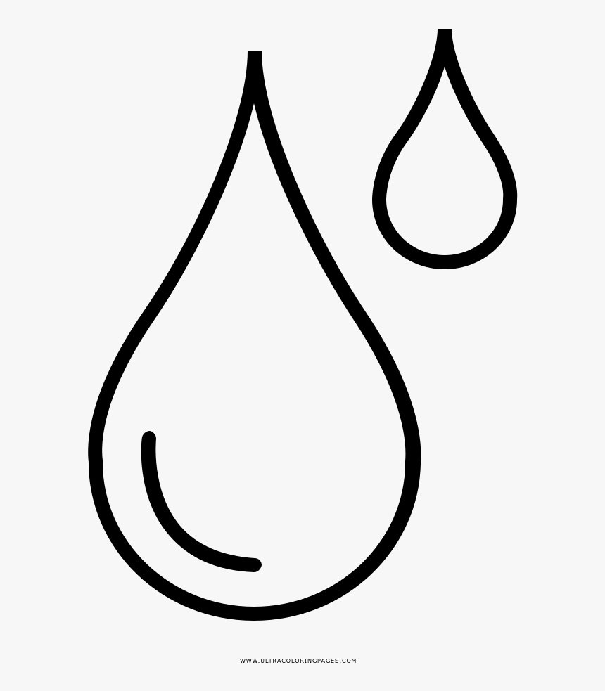 Transparent Gotas De Agua Png - Gota De Agua Dibujo, Png Download, Free Download