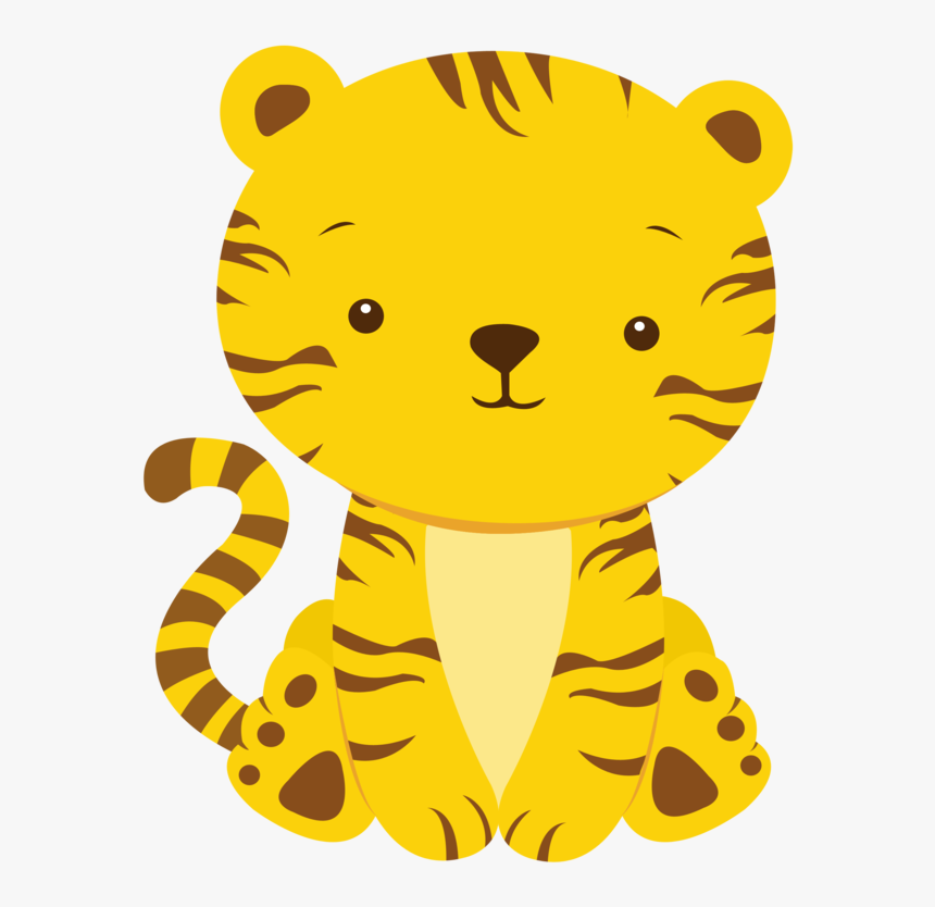 Kid Clipart Animal - Animalitos De La Selva Tigre, HD Png Download, Free Download