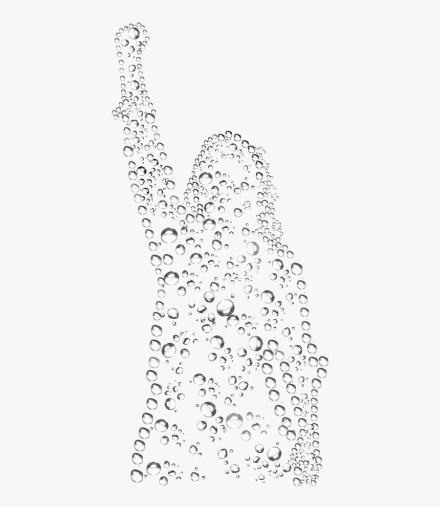 Agua Gotas Mujer Silueta Siluetamujer Freetoedit - Illustration, HD Png Download, Free Download