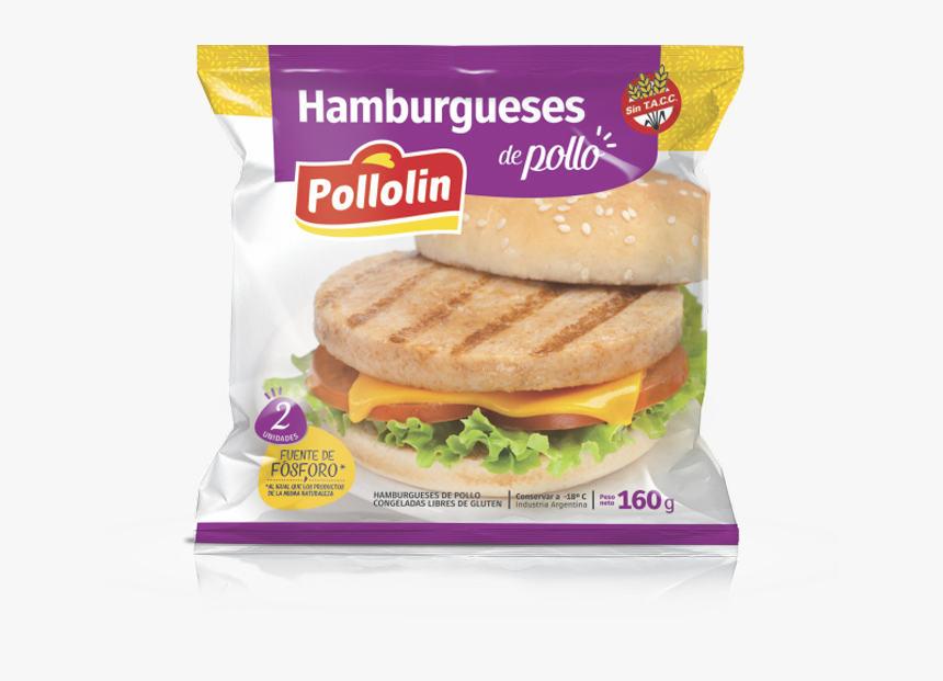 Hamburguesa De Pollo Cocinada, HD Png Download, Free Download