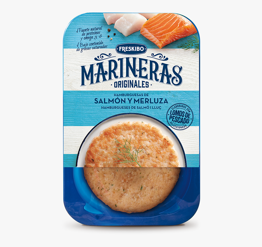 Hamburguesa De Salmon Freskibo - Hamburguesa De Salmon Y Merluza, HD Png Download, Free Download