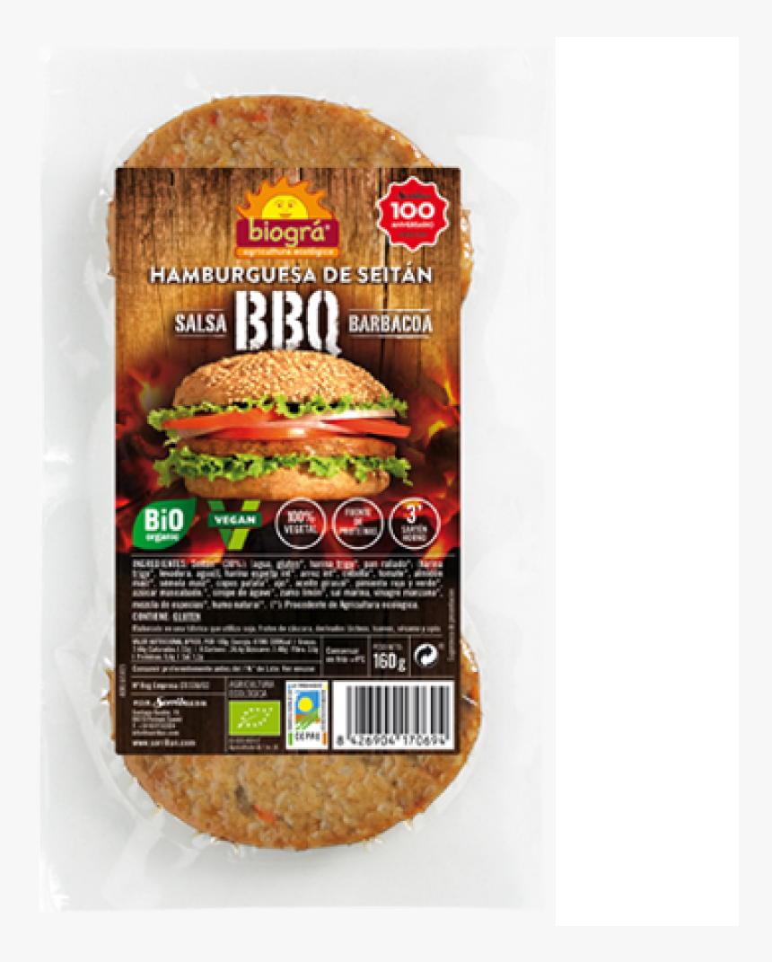 Hamburguesa Vegana Bbq 160gr Biogra - Hamburguesa Biogra Png, Transparent Png, Free Download