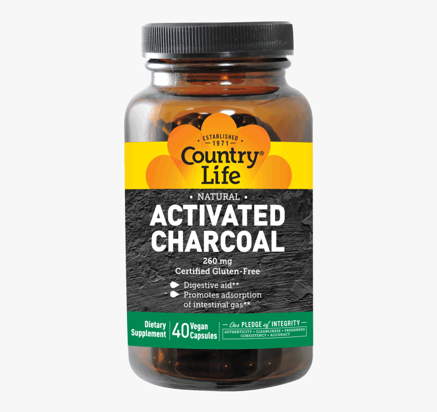 Country Life Natural Activated Charcoal - Country Life Activated Charcoal, HD Png Download, Free Download