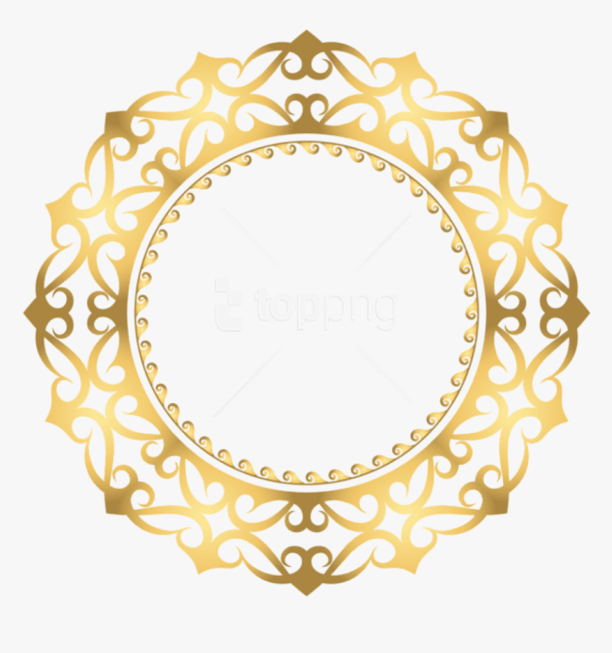 Transparent Golden Png - Golden Round Design Png, Png Download, Free Download