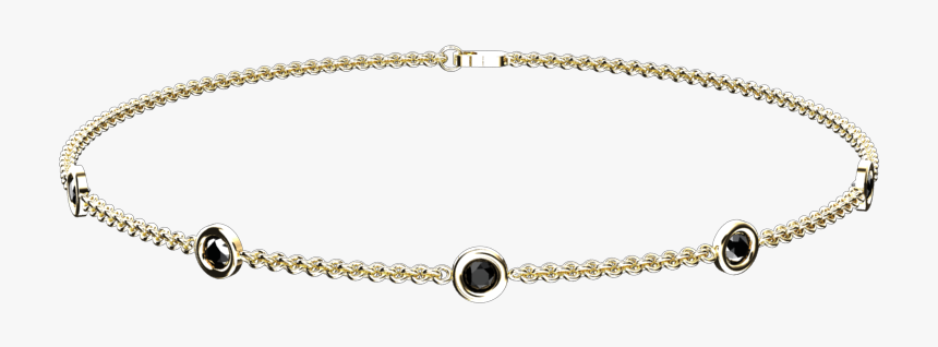 Black Diamond Bracelet In 14k Gold Style - Bracelet, HD Png Download, Free Download