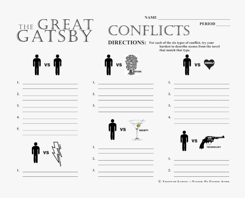 Transparent Great Gatsby Png - Huckleberry Finn Conflicts, Png Download, Free Download