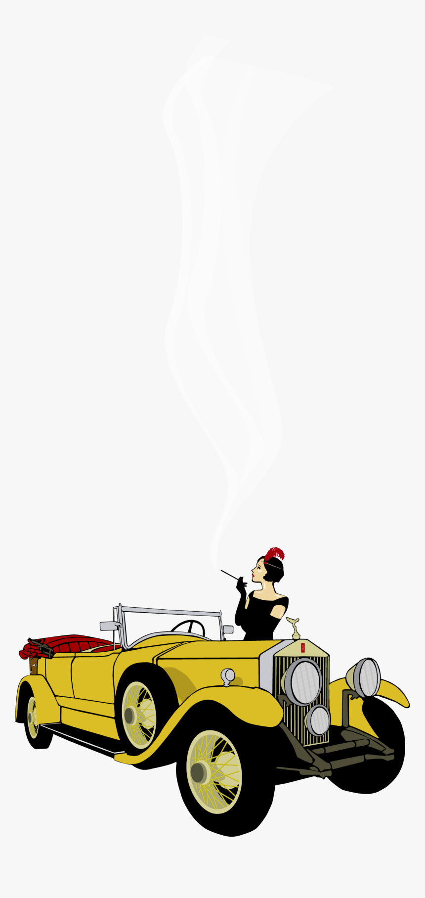 Cartoon Gatsby Yellow Car, HD Png Download, Free Download