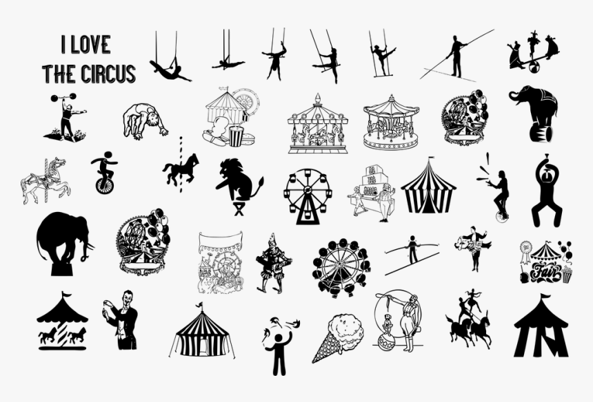 Circus Icons, Circus, Clown, Icon, Billboard, Mammal - Circus Icon, HD Png Download, Free Download