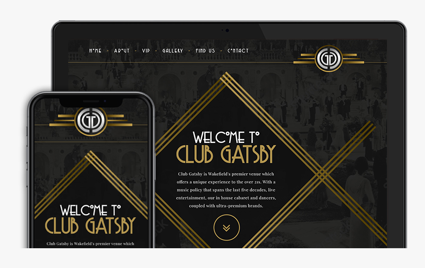 Website Design For Club Gatsby In Wakefield - Triangle, HD Png Download, Free Download