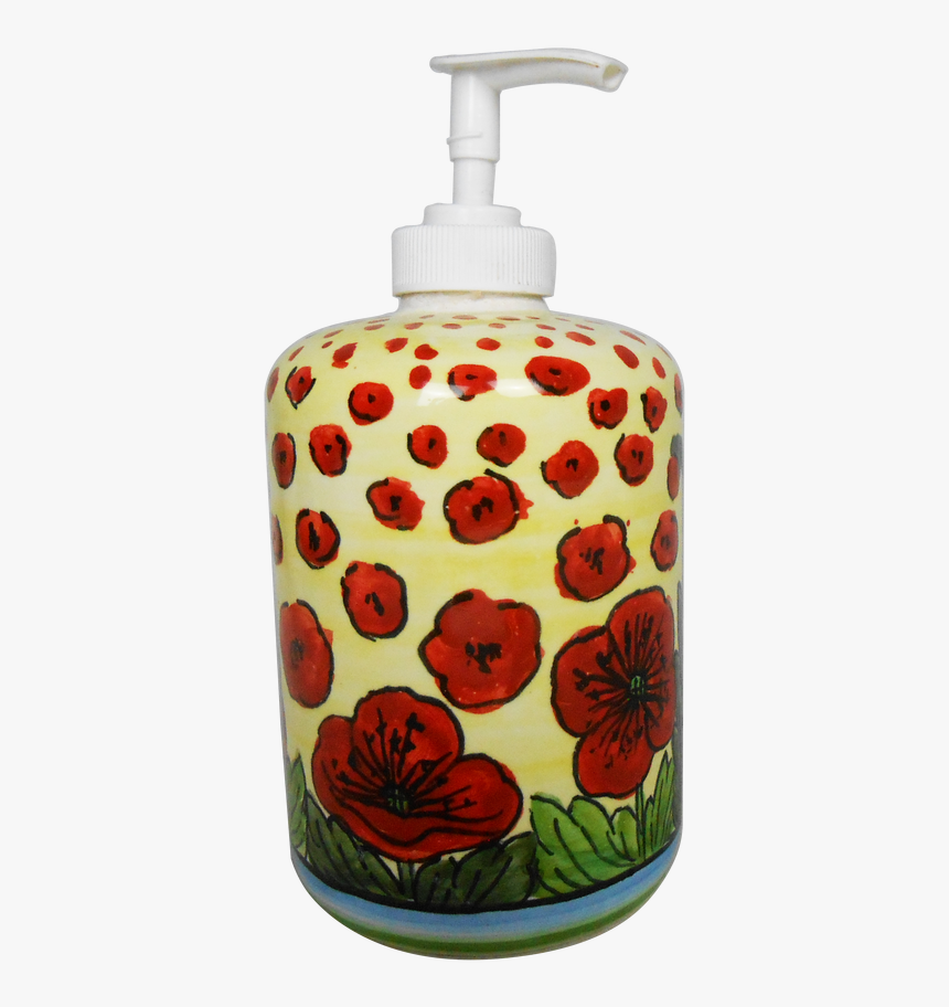 Soap Dispenser Poppies - Personal Care, HD Png Download, Free Download