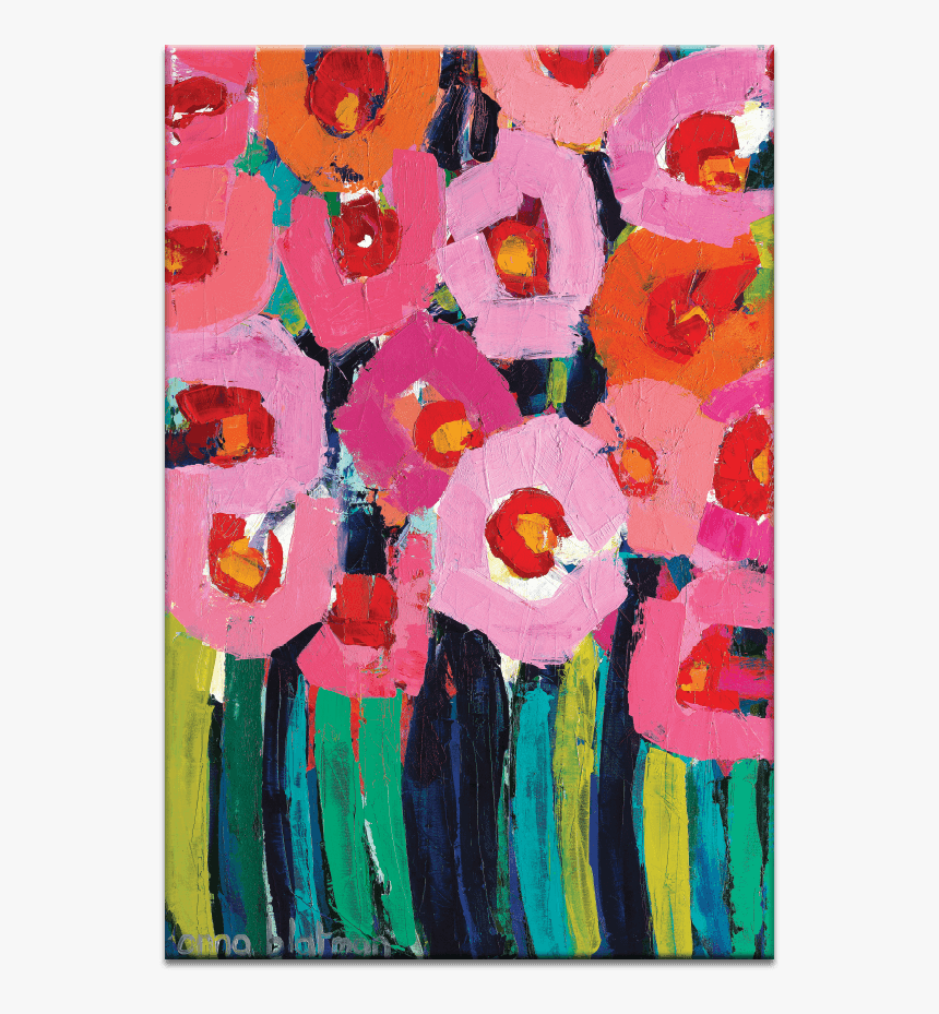 130abg Pink Poppies - Child Art, HD Png Download, Free Download