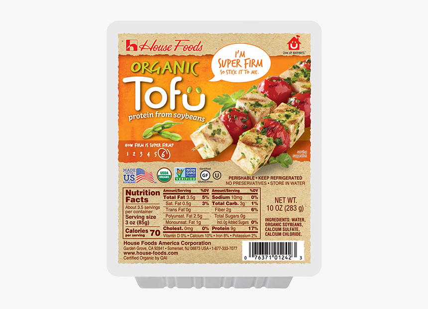 Organic Tofu Super Firm - Extra Firm Tofu Brands, HD Png Download, Free Download