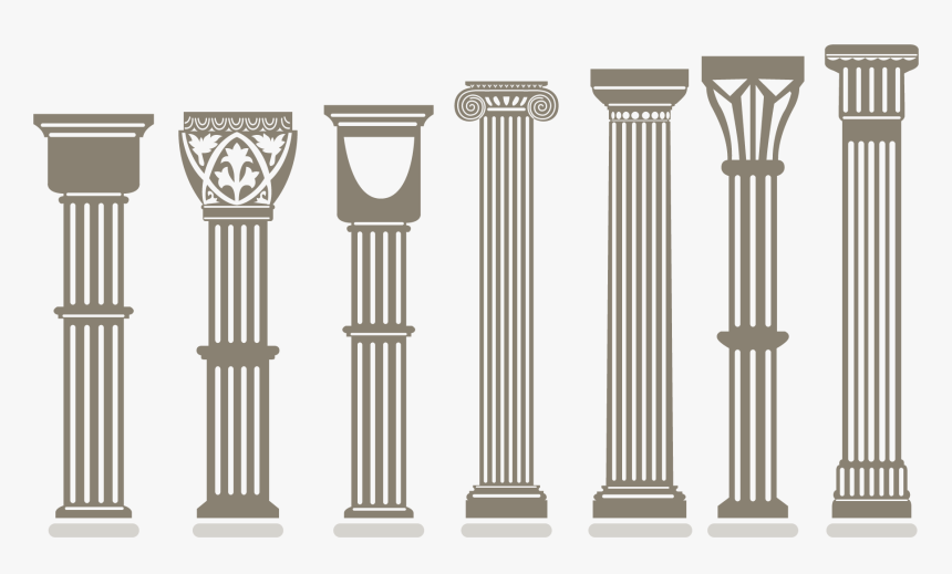 Vector Stock Pillars Vector Arch - Roman Pillar, HD Png Download, Free Download