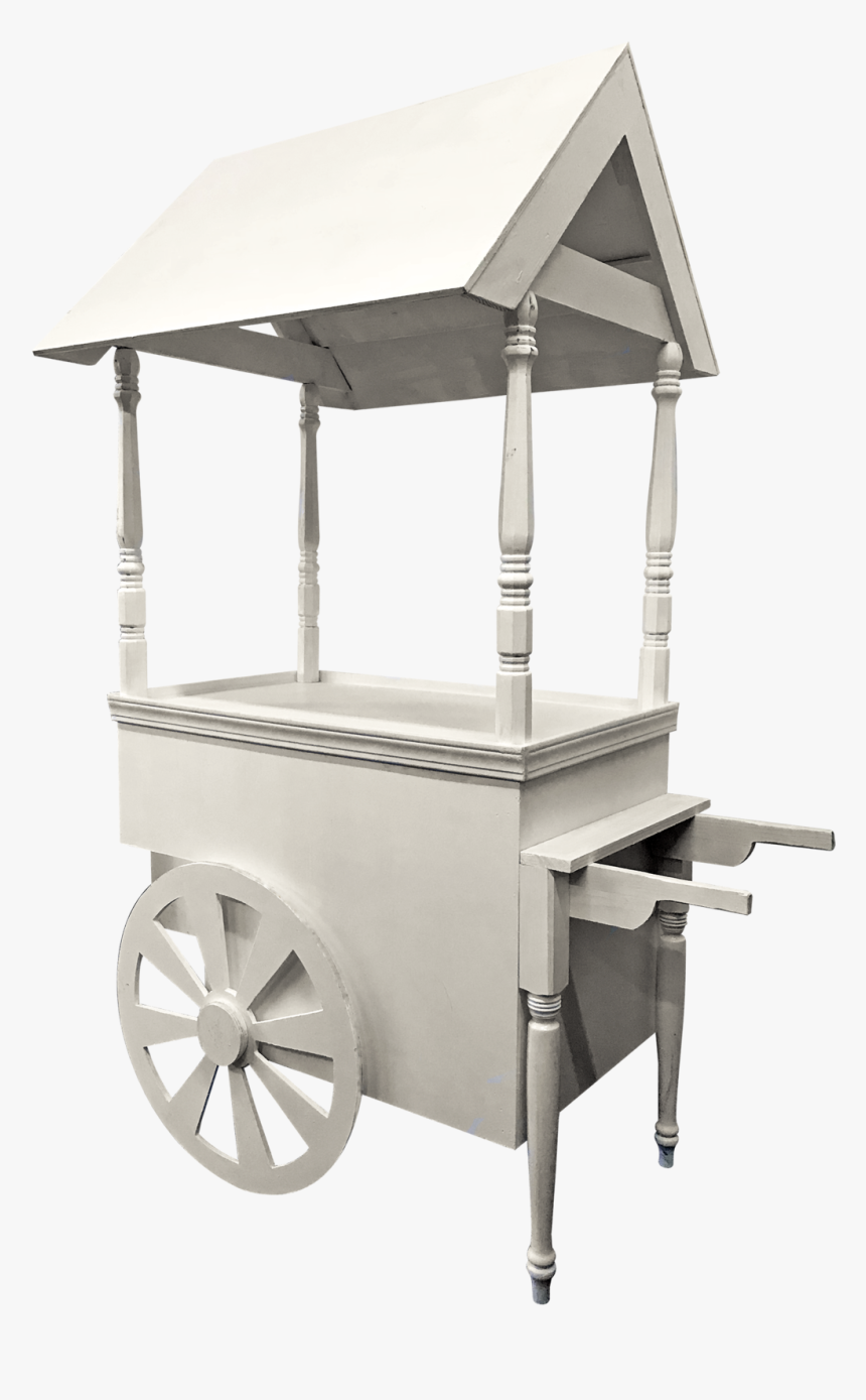 White Dessert Cart - Rent A Vintage Dessert Cart, HD Png Download, Free Download