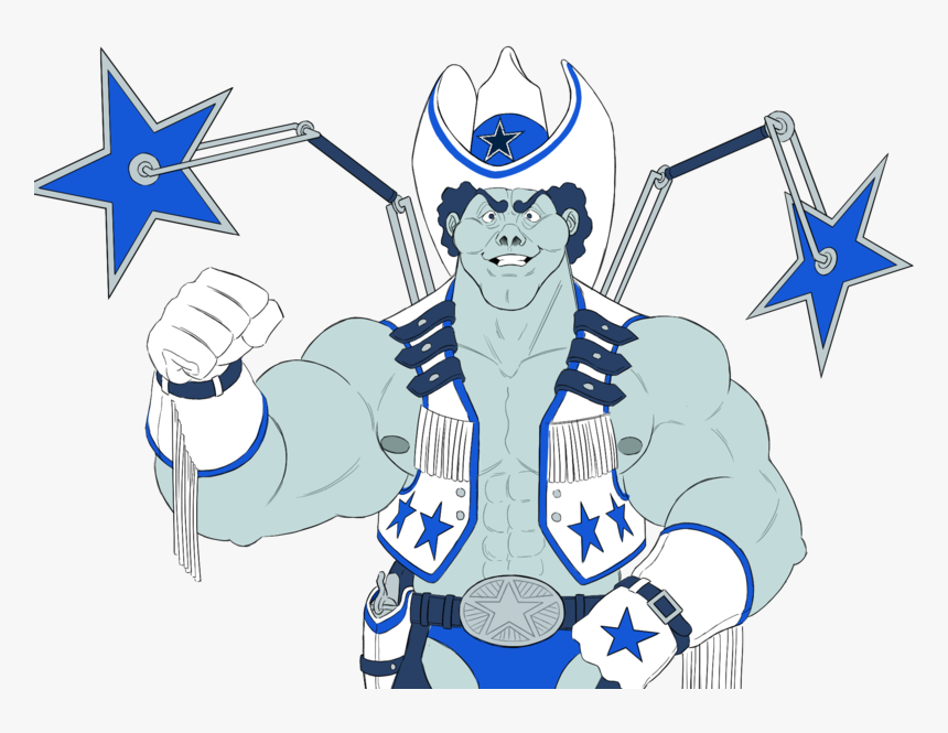 Cowboys Fighting Game Character Cartoons Caricature - Cartoon, HD Png Download, Free Download