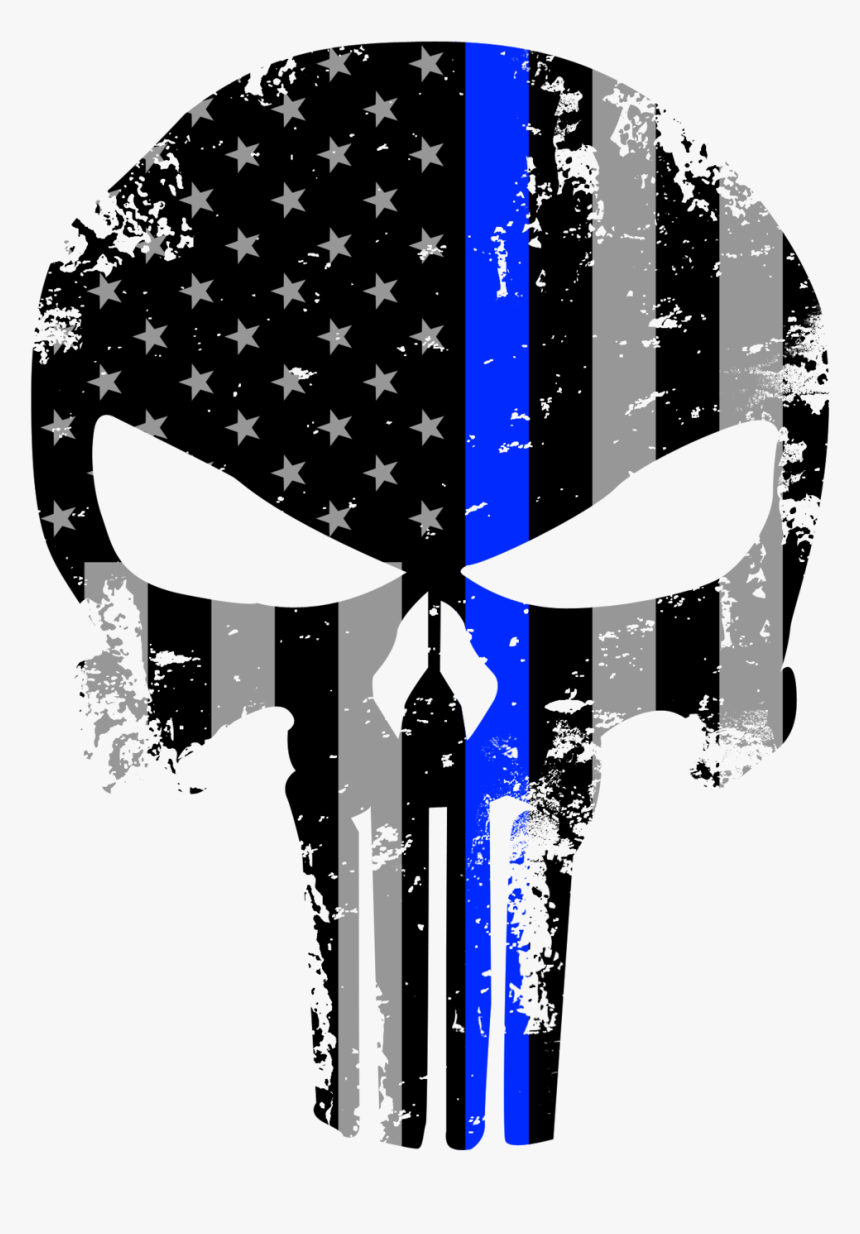 Blue Line Punisher, HD Png Download, Free Download