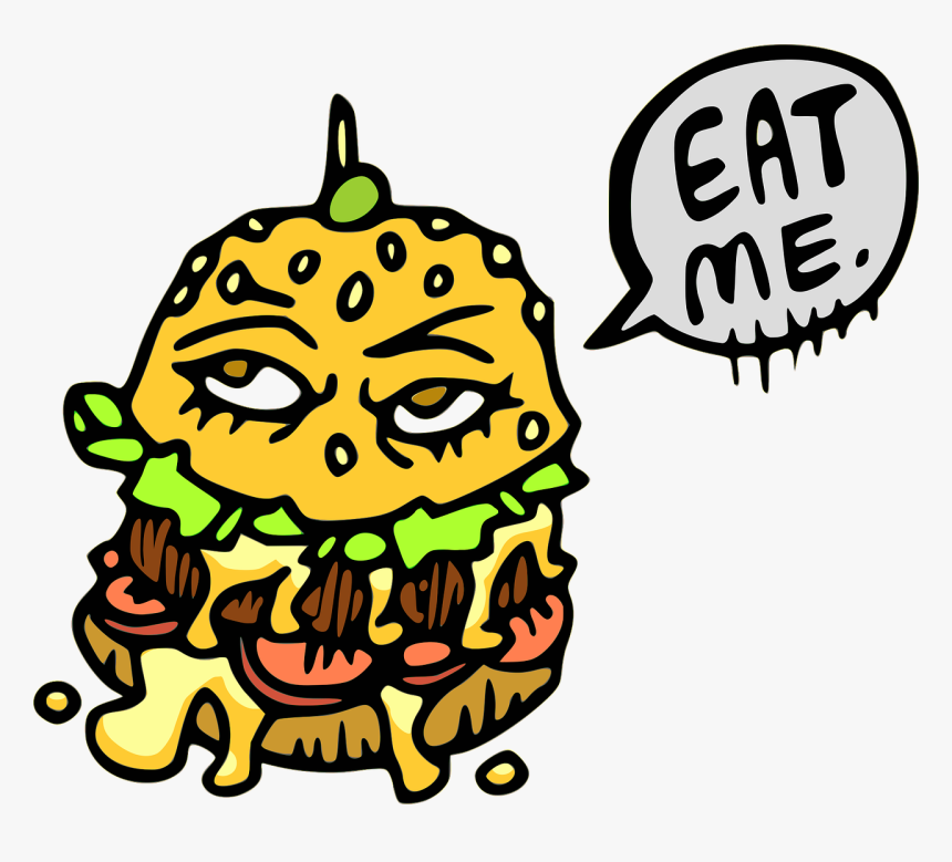 Transparent Cartoon Food Burger, HD Png Download, Free Download