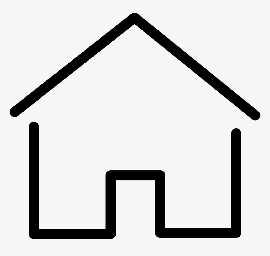 Simple House Thin Svg Png Icon Free Download - Simple House Icon, Transparent Png, Free Download