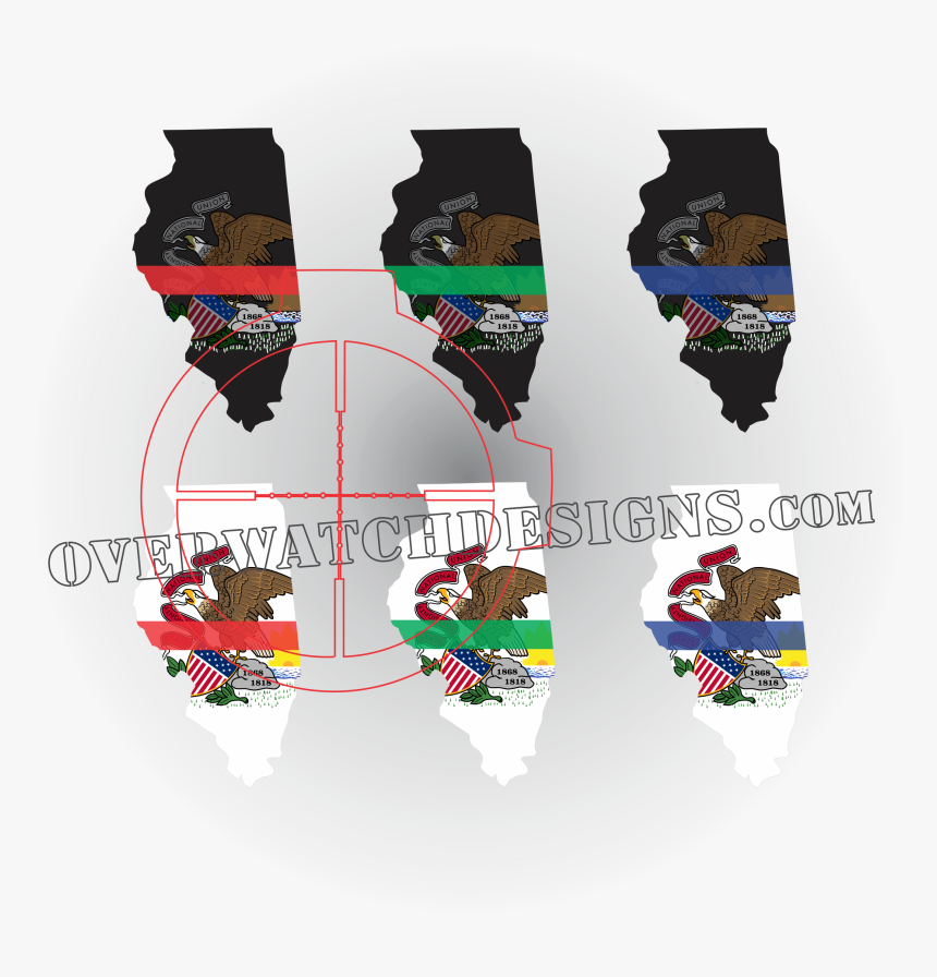 Illinois State Thin Line Sticker - Cartoon, HD Png Download, Free Download