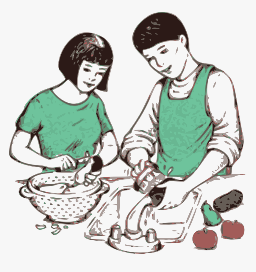 Making Food Clip Arts - Cartoon Making Food Transparent, HD Png Download, Free Download