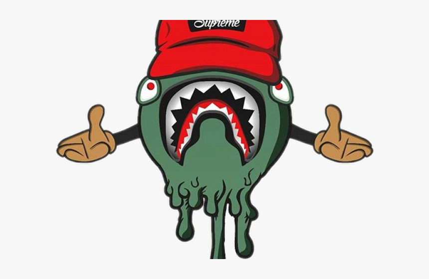 Toons Clipart Bape - Supreme Bape Shark Logo, HD Png Download, Free Download