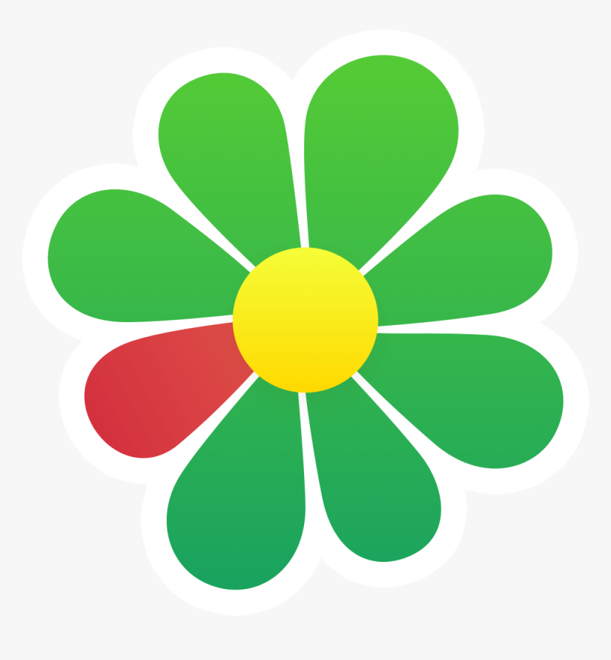 Flower Logo Green - Icq App, HD Png Download, Free Download