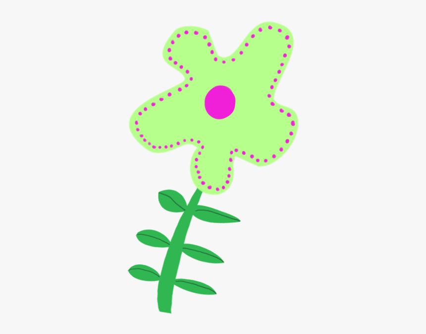 Green Flower Decoration For Scrapbooking, HD Png Download, Free Download