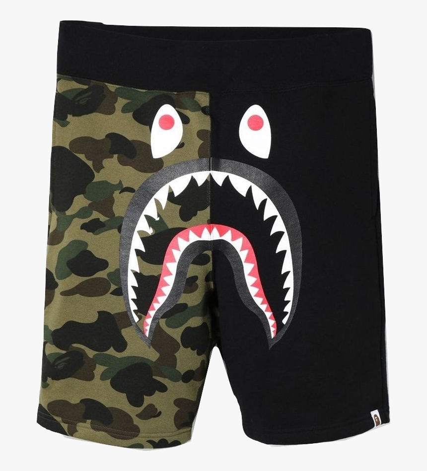 Bape Shark Purple Camo Shorts, HD Png Download, Free Download